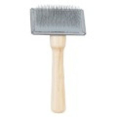 Ancol Heritage Wood Handle Soft Slicker Brush Sml 1