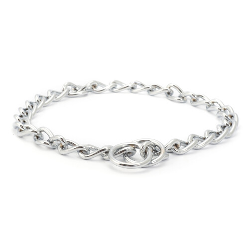 Ancol Heritage Check Chain Collar Xheavy 80cm Sz 11