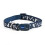 Ancol Indulgence Nylon Adjustable Collar Paw N Bone Blue 20-30cm Sz 1-2 4