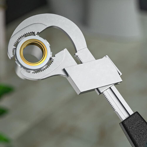 Multifunctional Adjustable Wrench Bathroom Wrench 5Pcs Wide Opening Tap Spanner Replacement Set 1