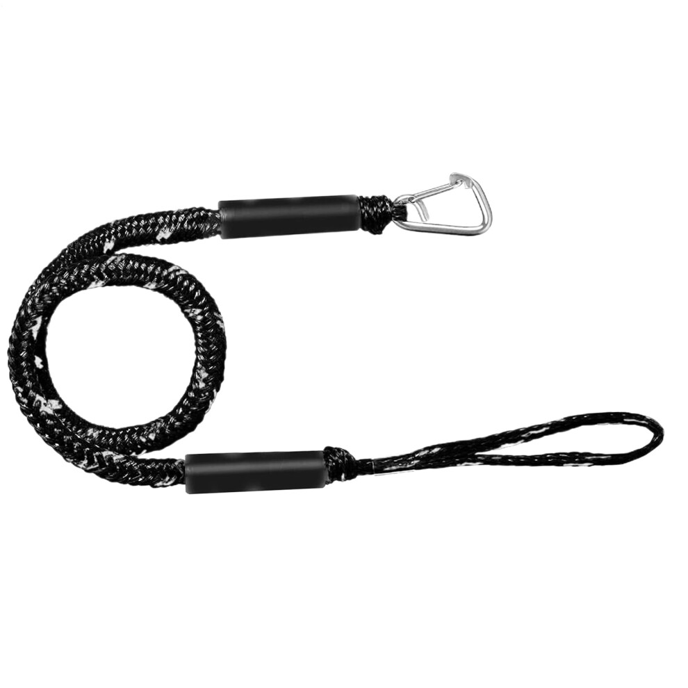 Anchoring Ropes For Mooring With Eye, Anchor Line With Carabiner Hooks Anchor Line For Kayak Pontoon Water Ski Canoe Safety Products Black 9365049086264
