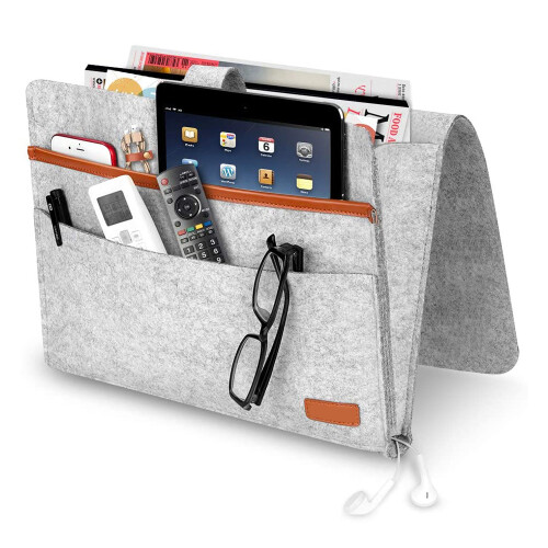 Space-Saving Bedside Caddy, Hanging Storage Organizer With Durable Felt Construction For Home Bedroom Dorms