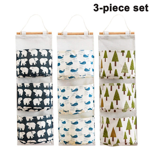 Cotton Linen Multi Functional Container, Portable Bedroom Bathroom Organizer