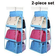 Handbag Storage, Hanging Purse Organizer, Breathable Material, Clear Plastic Dust Cover, Space-Saving Design, Non-Woven Fabric, Wardrobe Closet Organi