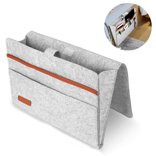 Space-Saving Bedside Caddy, Hanging Storage Organizer With Durable Felt Construction For Home Bedroom Dorms 1