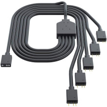 RGB-verlengkabel, moederbord ARGB-interface 5V 3-pins connector voor 5V ARGB-ventilator, flexibel PVC-materiaal voor eenvoudige installatie
