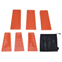 Tree Felling Wedges Plastic Cutting Tools, Anti Pinching Guide Rods With Increased Friction Surface, Lightweight And Reusable For Camping Burner