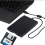 Bærbart eksternt USB-diskdrev, ABS-panelmateriale til Windows 2000/Xp, Mac Os 8.6+, flere USB 2.0-grænseflader til hurtigere datalæsning og 4