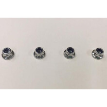 TAMIYA 9805557/19805557 4mm Flange Lock Nut (4 Pcs.) (Wheel Nuts) TT01/TT02/DT02