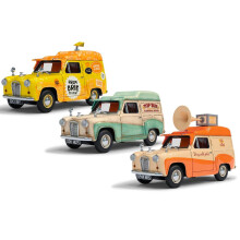 Wallace & Gromit Die Cast Model 1/43 Austin A35 Van Collection - Cheese Please!, Top Bun, Spick & Spanmobile