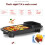 2in1 NonStick Electric Griddle, Fast Heating Frying Pan, Temperature Control 2