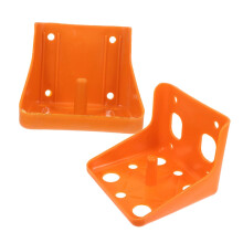 Pack of 2 Brick Box Licking Feeder for Livestock, Salt Lick Tray, PP Orange