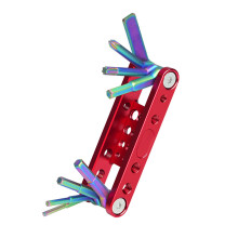 Foldable hex key set for easy storage of screws and 360 adjustable use for home appliance repairs.