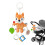 Car Seat Toy Bar, Stroller Activity Toy  Teether Toy Fox 1
