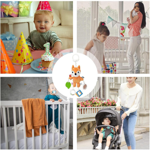 Car Seat Toy Bar, Stroller Activity Toy  Teether Toy Fox 2