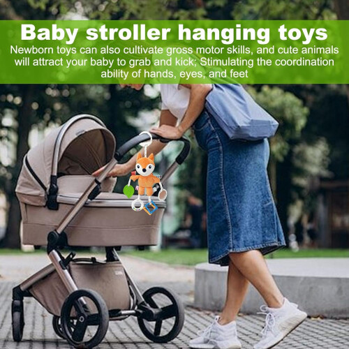 Car Seat Toy Bar, Stroller Activity Toy  Teether Toy Fox 1