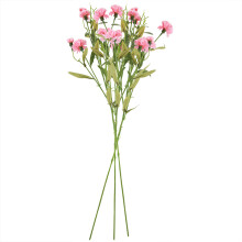 Œillet artificiel en soie rouge pastèque, floraison longue durée, exprime des sentiments sincères, couleurs riches, composition florale