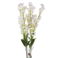 Bouquet de fleurs artificielles en soie synthétique, design bicolore, élégant vase haut, composition florale pour intérieur, mariage et jardin.