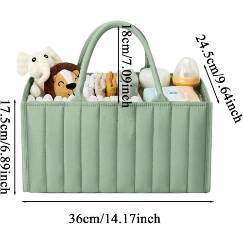 Nappy Caddy Organiser, Lightweight Grip Safe Waterproof Storage for Bathroom 2