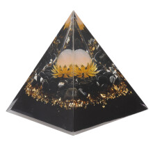 Orgone Pyramid, Healing Crystal Meditation Pyramid For Stress Relief And Positive Energy Generation, Special Manufacturing Process For Durability And