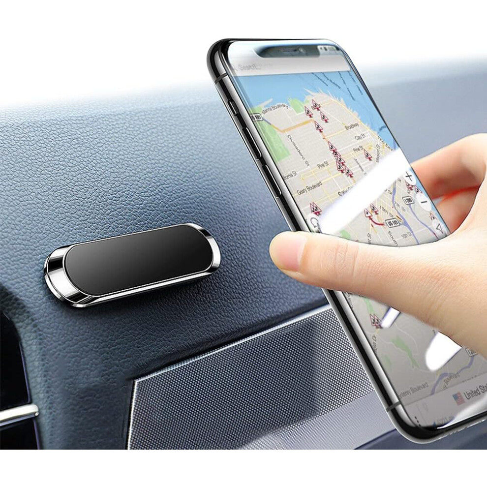 Universal Stick On Magnet Mount Kit, Strong 3M Adhesive For Secure Device Placement, 120 Rotation & Degrees View For Comfortable Usage, Aluminum 9340258508370