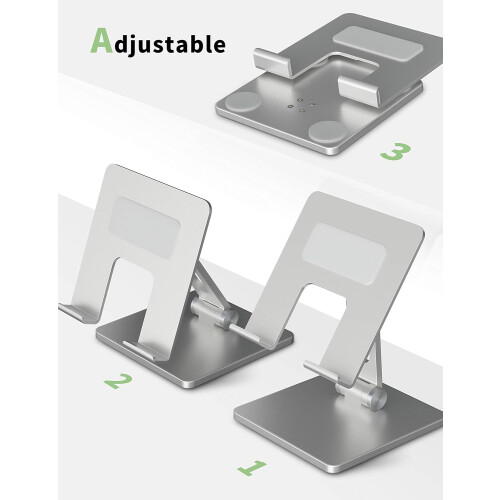 Suporte resistente para tablets de 7 a 13,3 polegadas, com fixação magnética e sistema de resfriamento, compatível com diversas marcas e design 2