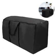 Saco para guardar almofadas de jardim, almofadas para móveis de exterior com capacidade extra grande, tecido Oxford durável e resistente à água,