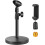 Pied de micro de table réglable, conception portable pour les présentations et les diffusions en déplacement, réglage de la hauteur par vis pour 1