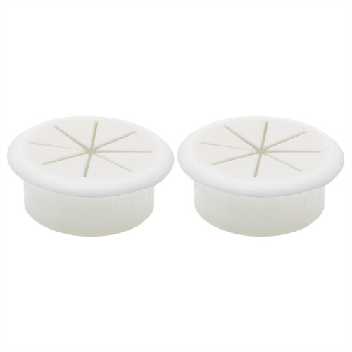 Organizador de cabos para equipamentos de mesa, passa-cabos flexíveis de 50 mm (2 polegadas) para fácil instalação, borracha macia para 2