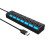 Διαχωριστής USB Plug and Play, Hub 7 θυρών με μεταφορά δεδομένων υψηλής ταχύτητας και 1