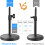 Pied de micro de table réglable, conception portable pour les présentations et les diffusions en déplacement, réglage de la hauteur par vis pour 4