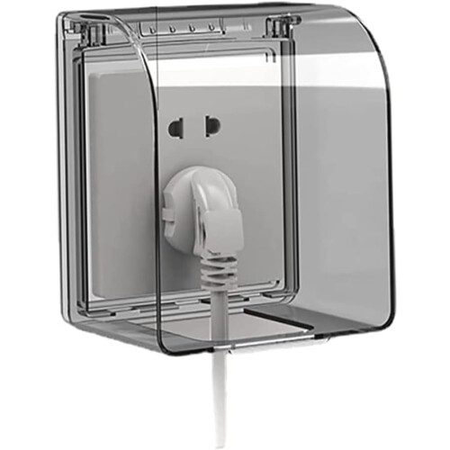 Weatherproof Outlet Cover, Wall Switch Socket Face Plate, Receptacle Protector with Adhesive Type Design, Waterproof and Moisture Proof Socket Protect