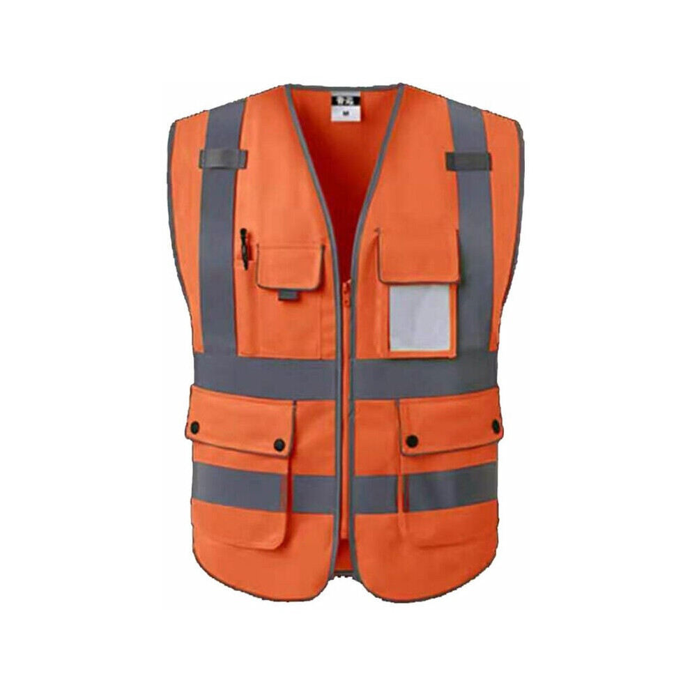 Reflective Safety Vest With 360 Degree Visibility, Ansi Isea Standards Lightweight And Breathable High Visibility Vest For Traffic Control And Emergen 9441426837428