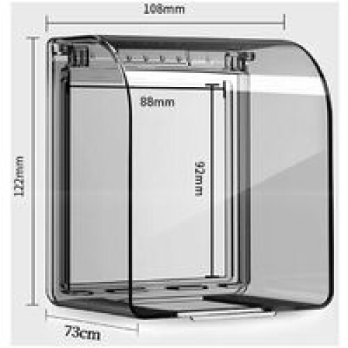 Weatherproof Outlet Cover, Wall Switch Socket Face Plate, Receptacle Protector with Adhesive Type Design, Waterproof and Moisture Proof Socket Protect 1