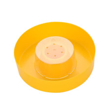 2pcs Round Flower Style Bee Feeder for Outdoor Beekeeping Easy Watering and Quick Install Bowl