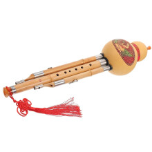 Chinese Hulusi Bb Key Pumpkin Flute Ethnic Musical Instrument Pumpkin Flute for Beginners Professional Hulusi