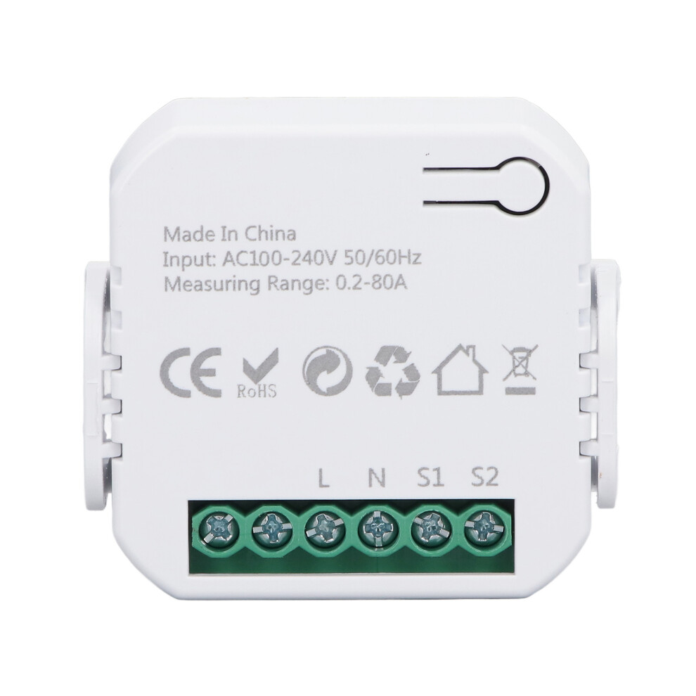 Comprehensive Energy Meter With App 2X80a Real-Time Data Black 8451368876738