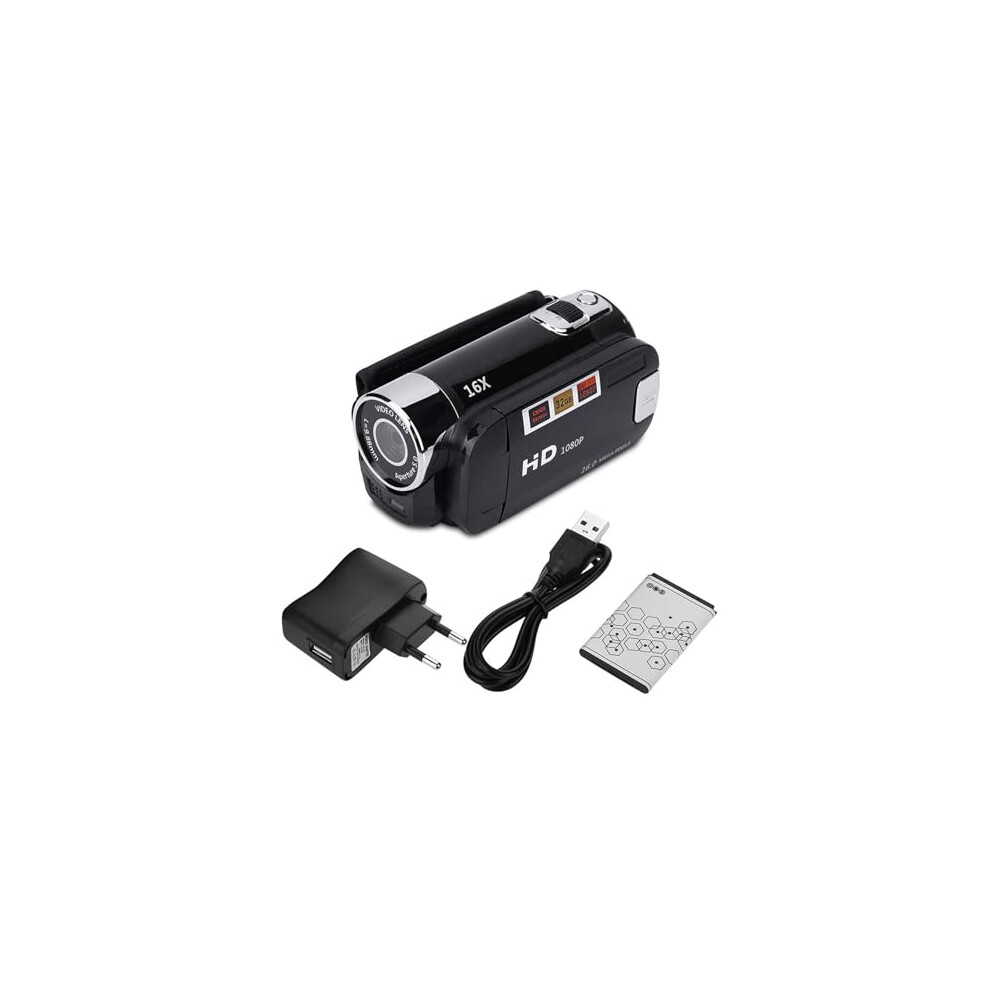 Camcorder Video Camera 4K Full Hd Rotation 16X Definition Digital Camcorder Video Dv Camera (Us ) (Black) Eu Plug Red/Black 9412369336170
