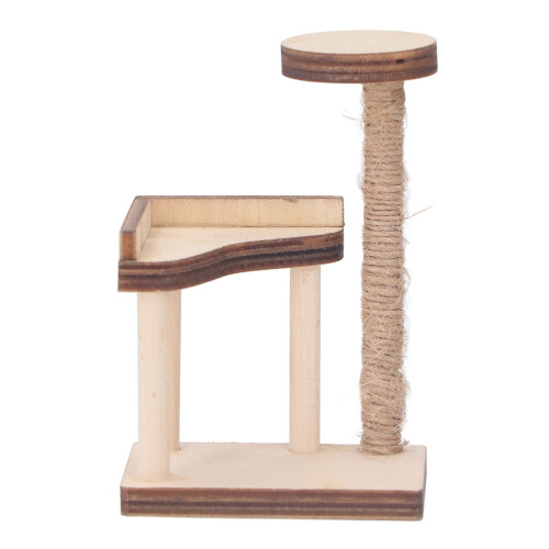 Mini Cat Climbing Model 2 Birch 7.4x4.7x3.2cm 1