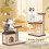 Mini Cat Climbing Model 2 Birch 7.4x4.7x3.2cm 4