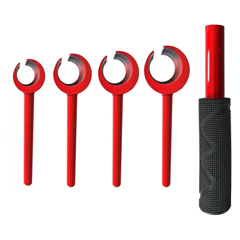 Door Hinge Adjusting Tool Kit - 4Pcs Wrench Set With 14Mm, 18Mm, 23Mm, 25Mm Inner Hole For Residential And Commercial Use 9189345147951