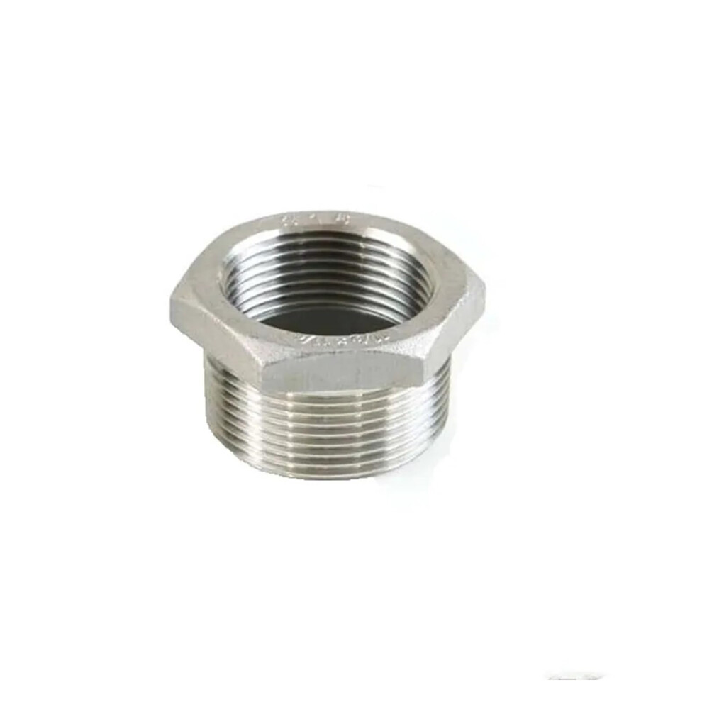 Ss304 Stainless Steel Pipe Fitting Hex Reducing Bushing Male To Female Thread Dn40 X Dn50 9412369336620
