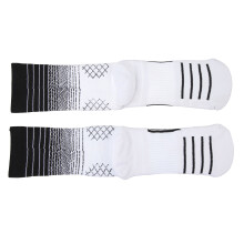 Elites Herren Laufcrew-Socken L 37-45 Gepolstert Antirutsch Atmungsaktiv Weiß Schwarz