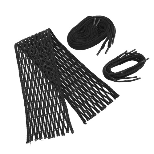 Lacrosse Mesh String Schwarz Nylon Verschleißfest 1