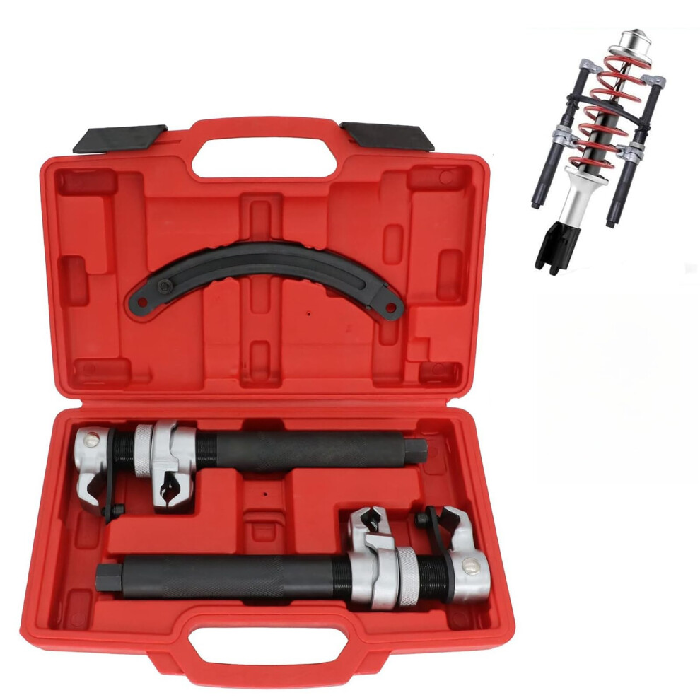Coil Spring Compressor Tool Professional Heavyduty 1200Kg Capacity 280Mm Extended Jaws 19Mm Hex Compatible 9189345148415