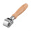A practical tool with a sturdy wooden handle,  for smoothing edges on various crafting materials (small). 1
