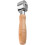 A practical tool with a sturdy wooden handle,  for smoothing edges on various crafting materials (small). 5