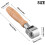 A practical tool with a sturdy wooden handle,  for smoothing edges on various crafting materials (small). 4