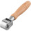 A practical tool with a sturdy wooden handle,  for smoothing edges on various crafting materials (small). 2