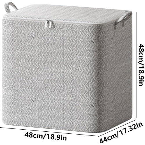 Underbed Storage Baskets Portable with Handles for Bedding, Pillows and Clothes, Space Saving Storage Solution Grande 2